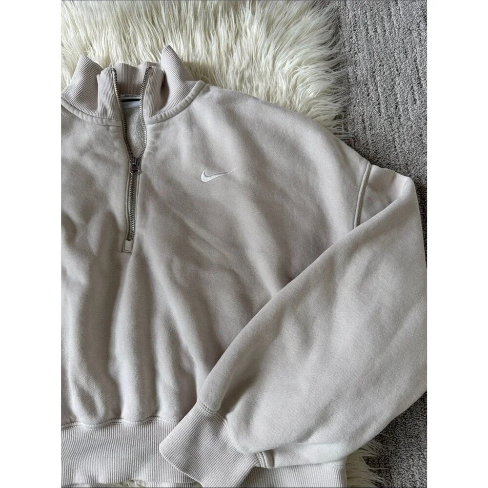 Nike Sportswear Phoenix Fleece 1/4-Zip Cropped Sweatshirt
